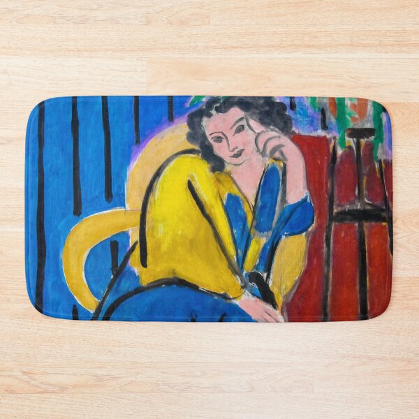 Item preview, Henri Matisse - Girl in Yellow and Blue with Guitar Poster Classic designed and sold by samjonmuno.