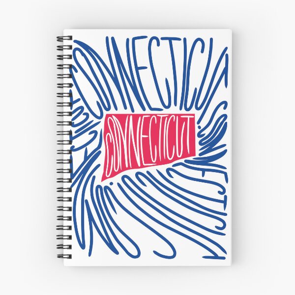 Item preview, Connecticut State Map Typography - Red and Blue - USA America State designed and sold by Ranggasme.