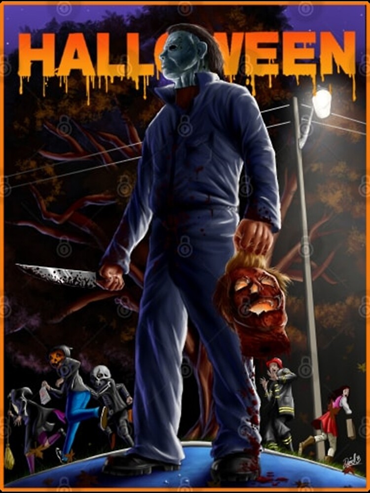 Michael Myers Halloween 映画キャンバスポスター6枚セット HALLOWEEN 6 The Curse of Michael Myers Movie Poster Horror