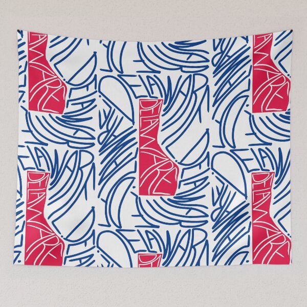 Item preview, Delaware State Map Typography - Red and Blue - USA America State designed and sold by Ranggasme.