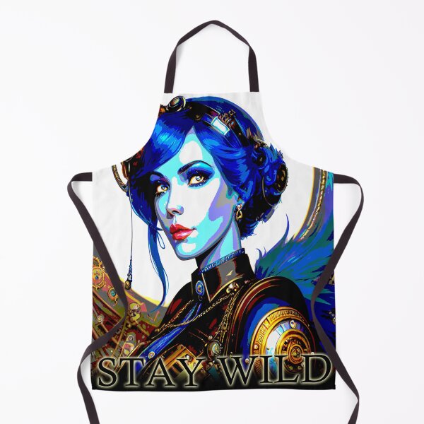 Stay Wild Beautiful Steam Punk Goddess Apron