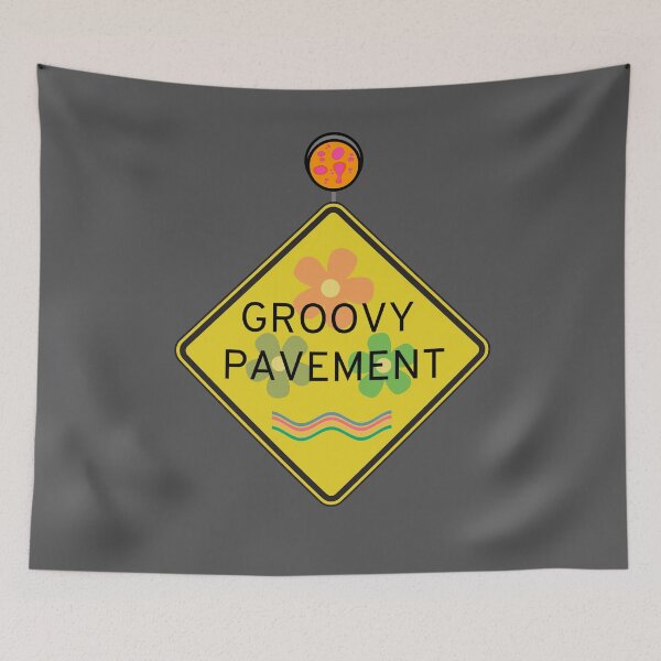 Item preview, Groovy Pavement Road Sign!  Dig It! designed and sold by Smorano7.