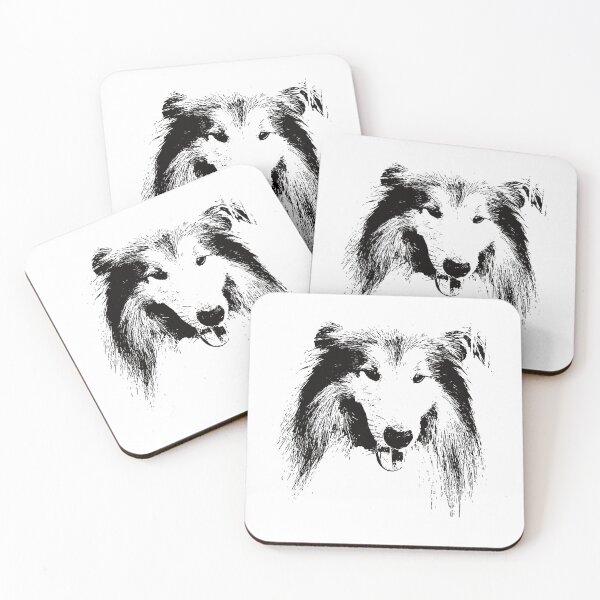 Item preview, Collie Face Design - A Collie Christmas Gift designed and sold by wilbert-aguirre.
