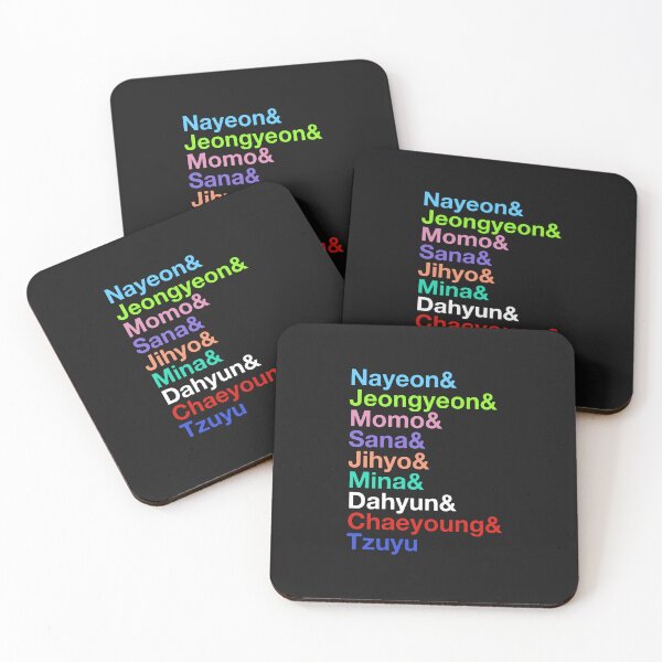 Item preview, Nayeon, Jeongyeon, Momo, Sana, Jihyo, Mina, Dahyun, Chaeyoung, Tzuyu Twices Names (Colors Ver.) Clas designed and sold by Charlottottier.