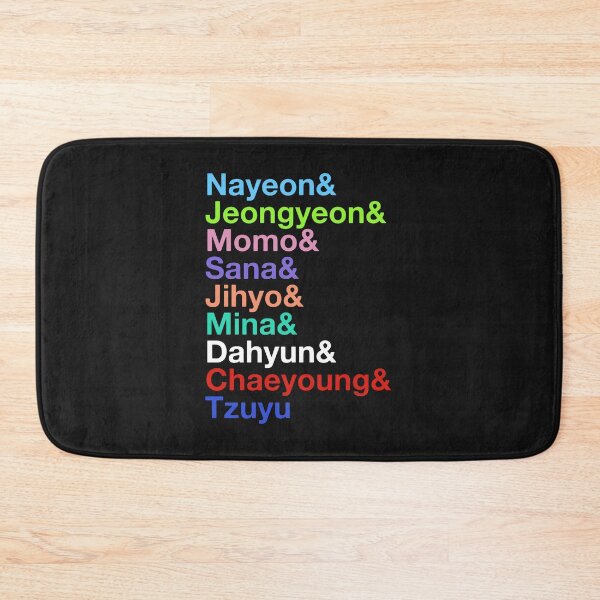 Item preview, Nayeon, Jeongyeon, Momo, Sana, Jihyo, Mina, Dahyun, Chaeyoung, Tzuyu Twices Names (Colors Ver.) Clas designed and sold by Charlottottier.