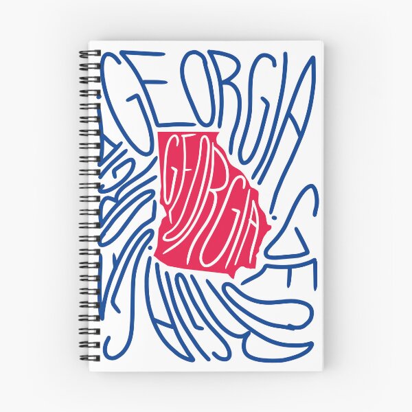 Item preview, Georgia State Map Typography - Red and Blue - USA America State designed and sold by Ranggasme.