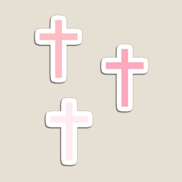 Item preview, Pink Cross Sticker Pack designed and sold by SunshineCafeCo.