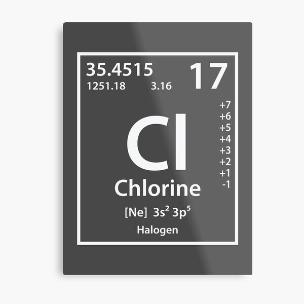 Aperçu de l'œuvre Élément de chlore créée et vendue par cerebrands.