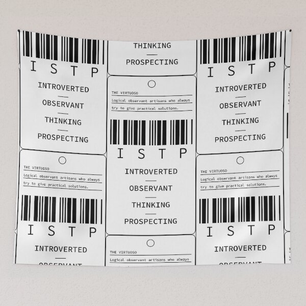 Item preview, ISTP - The Virtuoso - Introverted Observant Thinking Prospecting designed and sold by Millusti.