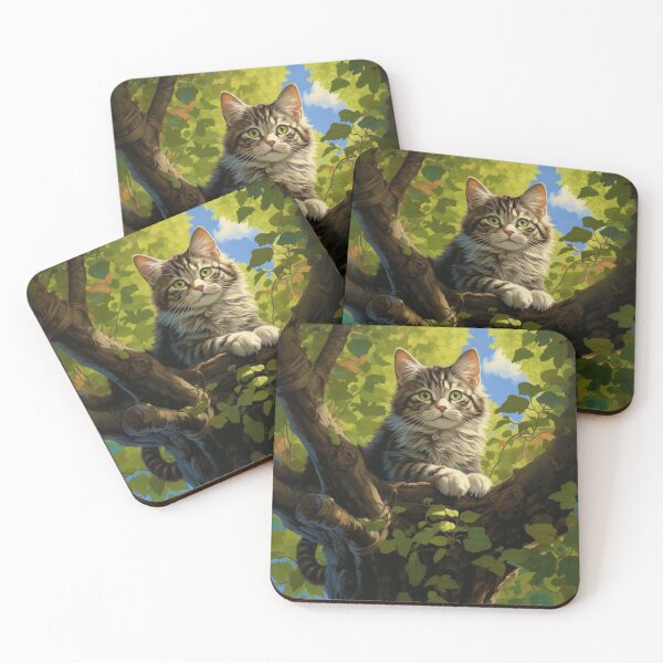 Item preview, Cat Resting in Tree designed and sold by Myra365Art.