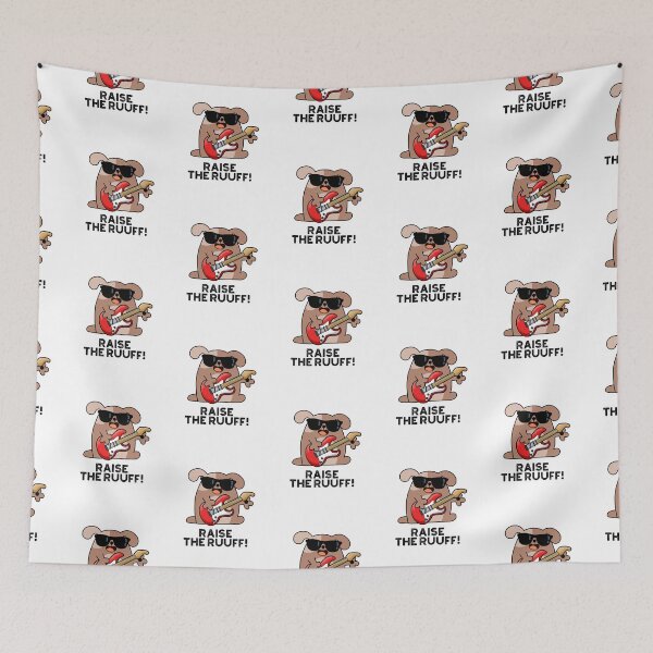 Item preview, Raise The Ruuf Funny Dog Puns  designed and sold by punnybone.