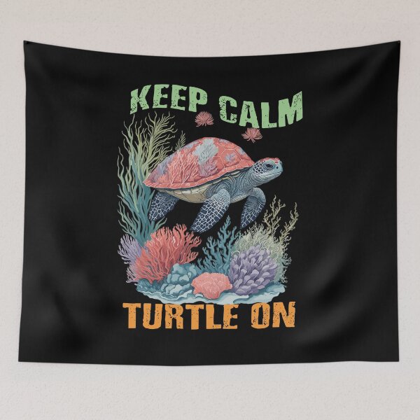 Item preview, Tortuga marina bajo el mar Mantenga la calma y la tortuga en designed and sold by netfires.