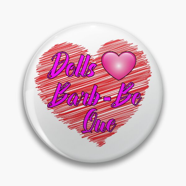 Item preview, Dolls Heart Barb Be Que - Scribble Heart designed and sold by Bruce ALMIGHTY Baker.