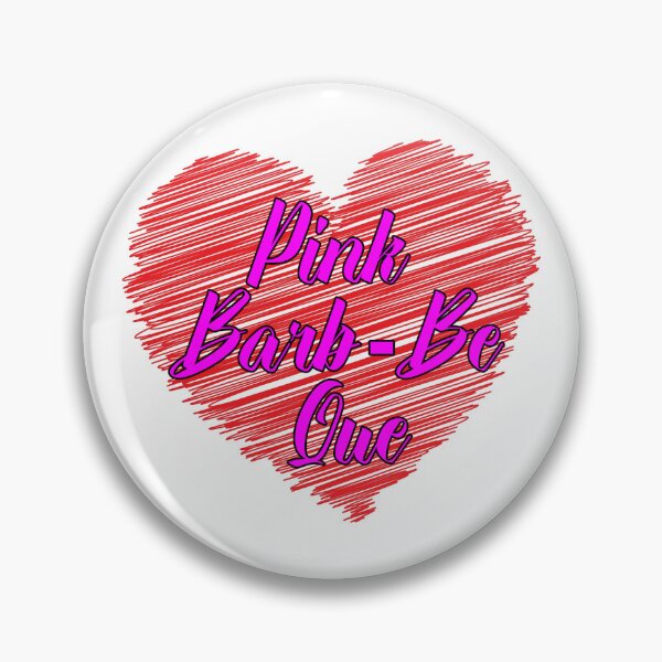 Item preview, Pink Barb Be Que - Scribble Heart designed and sold by Bruce ALMIGHTY Baker.