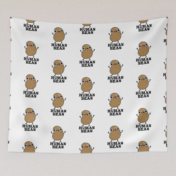 Item preview, Human Bean Funny Human Being Food Puns  designed and sold by punnybone.