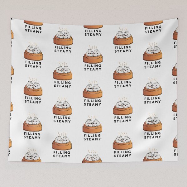 Item preview, Filling Steamy Funny Dimsum Bao Puns  designed and sold by punnybone.
