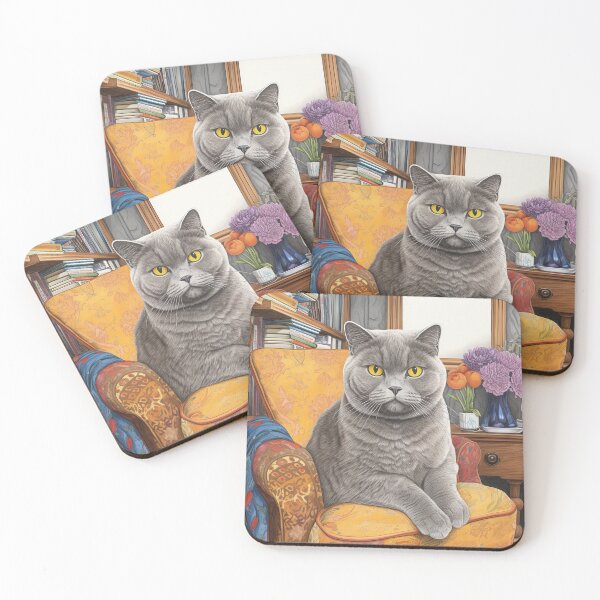Item preview, British Shorthair on the Sofa designed and sold by shadowalice.
