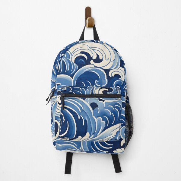 Item preview, Vintage Waves Blue Pattern designed and sold by trajeado14.