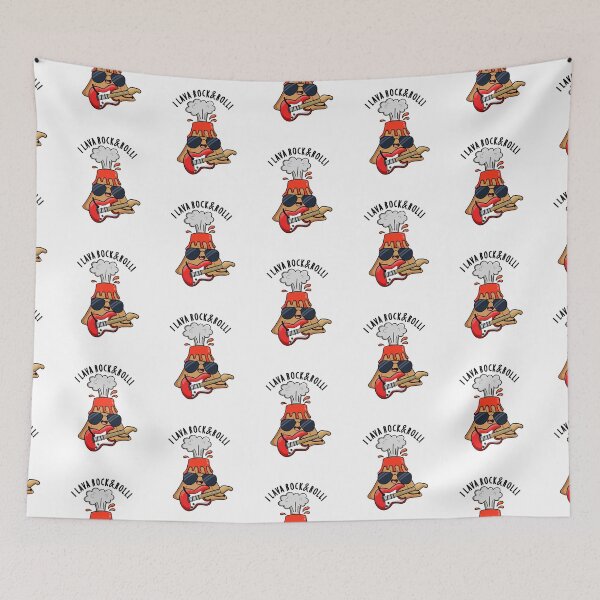 Item preview, I Lava Rock And Roll Funny Volcano Puns  designed and sold by punnybone.