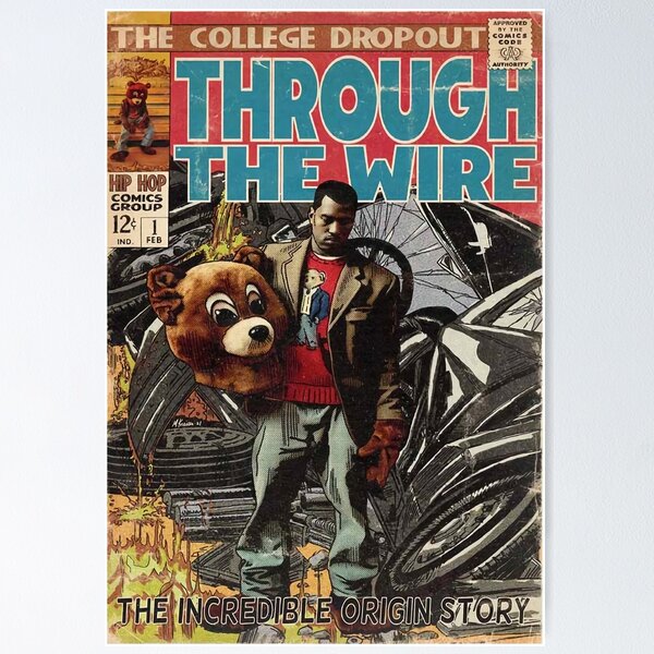 Kanye West Gold Digger Music Lyrics Print Canvas Poster Wall Art