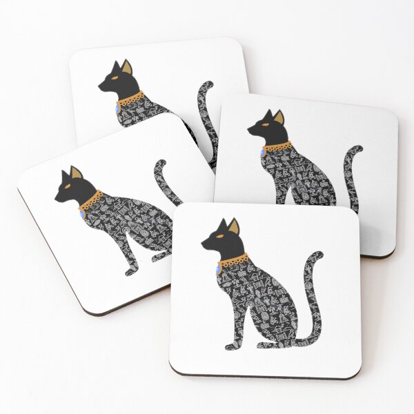 Item preview, hieroglyphic cat designed and sold by ZORTDESING.