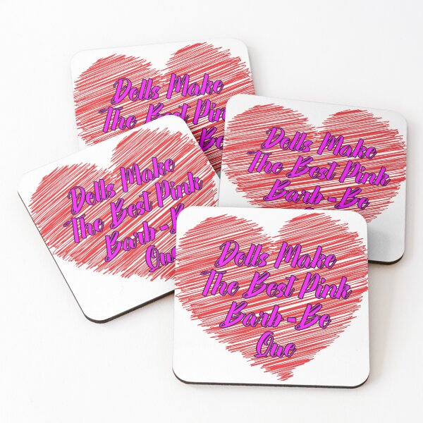 Item preview, Dolls Make The Best Pink Barb Be Que - Scribble Heart designed and sold by Bruce ALMIGHTY Baker.