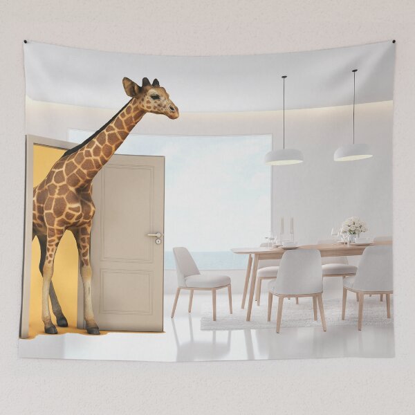 Item preview, The Giraffe Who Was Early to Dinner designed and sold by Ramona Gonzales.