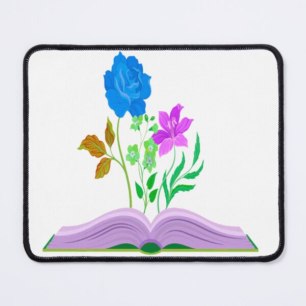 Item preview, flowers growing from the book designed and sold by TYTOS-SHOP.