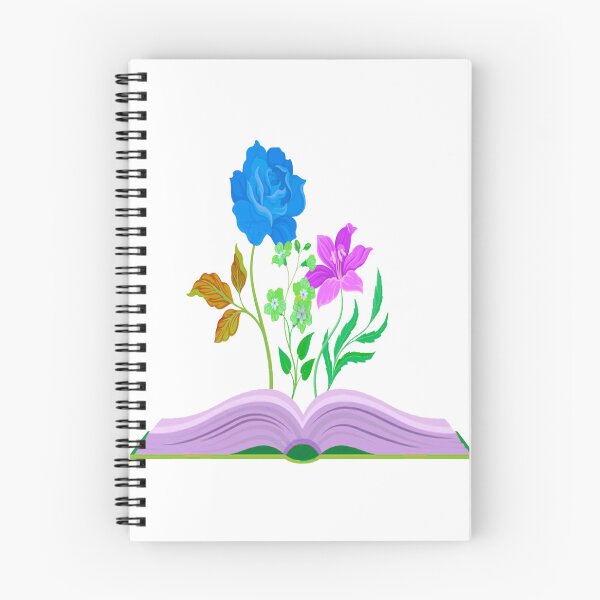 Item preview, flowers growing from the book designed and sold by TYTOS-SHOP.