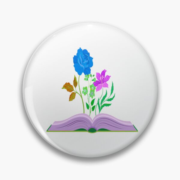 Item preview, flowers growing from the book designed and sold by TYTOS-SHOP.