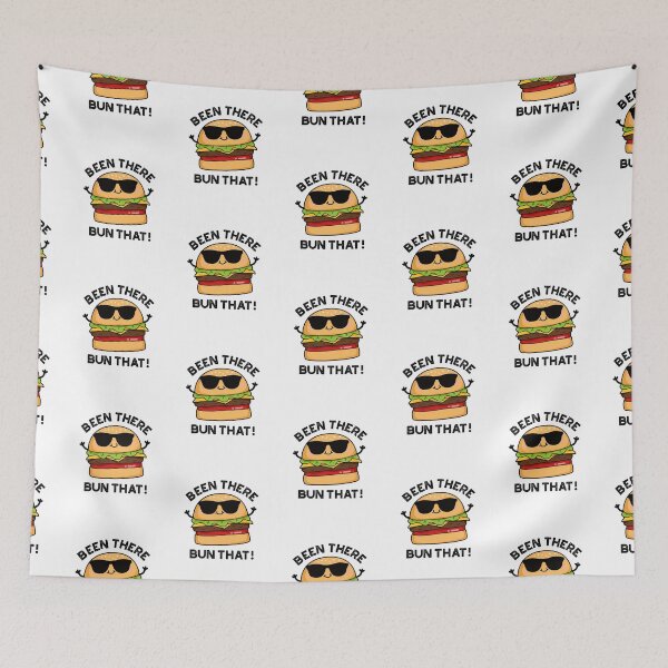 Item preview, Been There Bun That Funny Burger Puns  designed and sold by punnybone.
