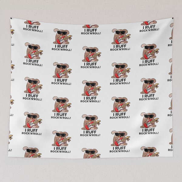 Item preview, I Ruff Rock And Roll Funny Dog Puns  designed and sold by punnybone.