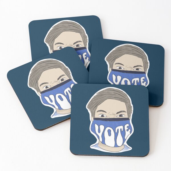 Item preview, Weston Koury Vote Mask Illustration designed and sold by Borusmuithy.
