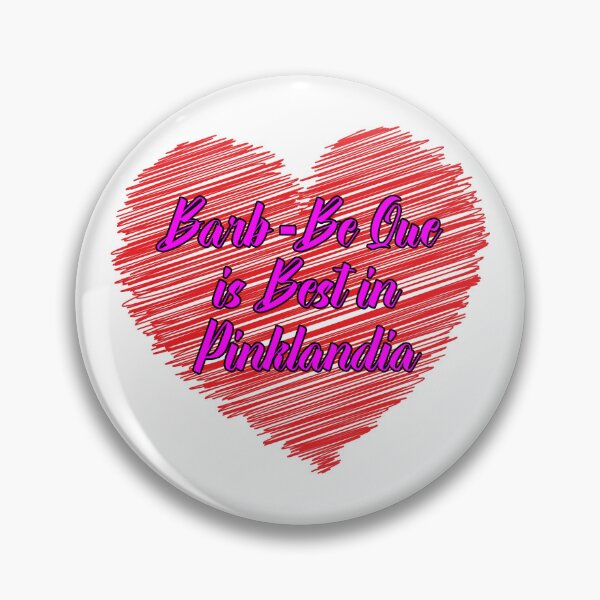 Item preview, Barb Be Que is Best in Pinklandia - Scribble Heart designed and sold by Bruce ALMIGHTY Baker.