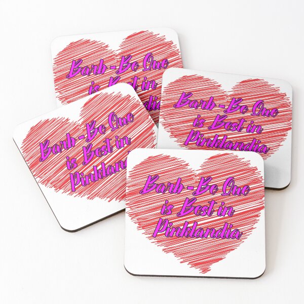 Item preview, Barb Be Que is Best in Pinklandia - Scribble Heart designed and sold by Bruce ALMIGHTY Baker.