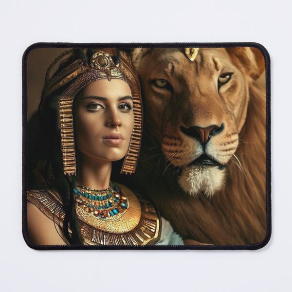 Item preview, A Egyptain Queen and her pet Lion designed and sold by wednesdays57.