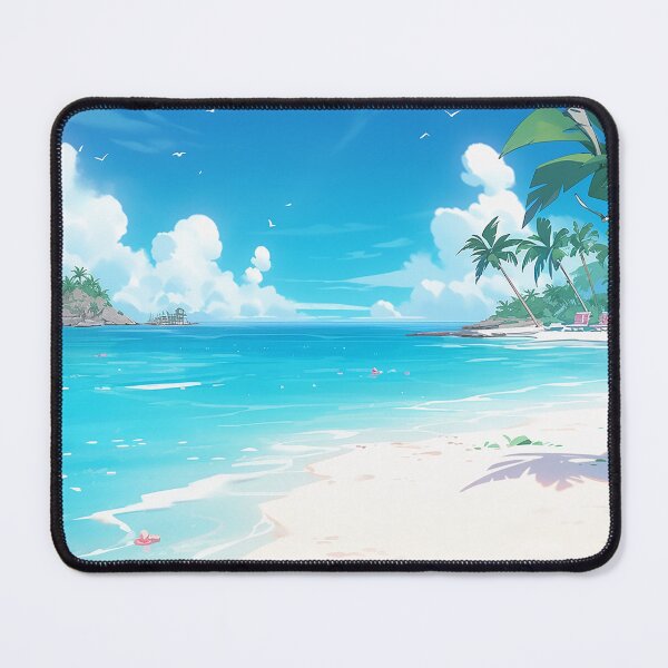 Item preview, Tropical Beach Drawing designed and sold by storyofdavid.