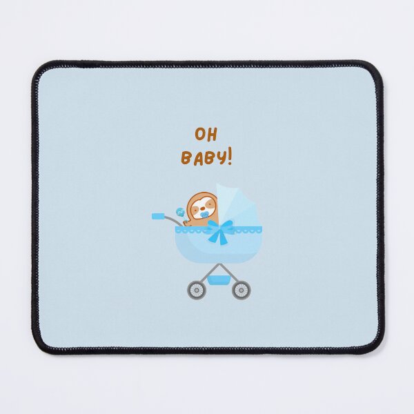Item preview, Oh Baby Blue Baby Carriage Sloth designed and sold by theslothinme.