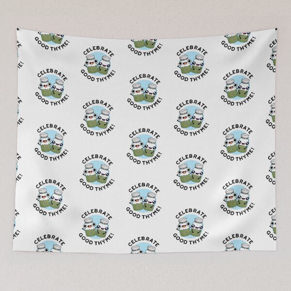 Item preview, Celebrate Good Thyme Funny Food Herb Puns  designed and sold by punnybone.