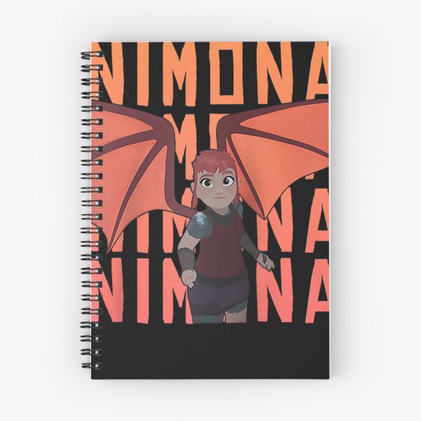 Item preview, Nimona Shapeshifter Hero Name Stack Logo Raglan designed and sold by AngelaMirr.