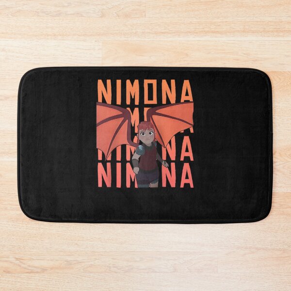 Item preview, Nimona Shapeshifter Hero Name Stack Logo Raglan designed and sold by AngelaMirr.