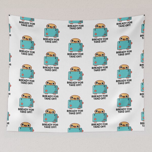 Item preview, Bready For Take Off Funny Toast Puns  designed and sold by punnybone.