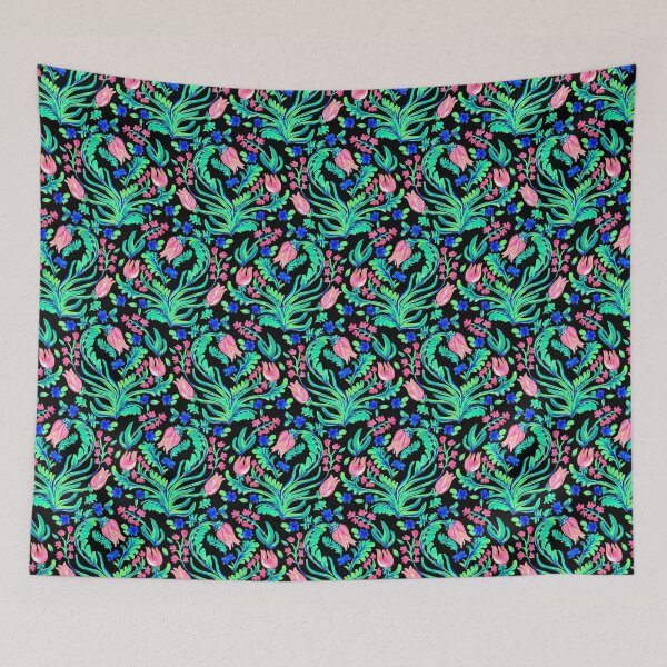 Item preview, Tropical flowers brush paint   designed and sold by letsgow8th.