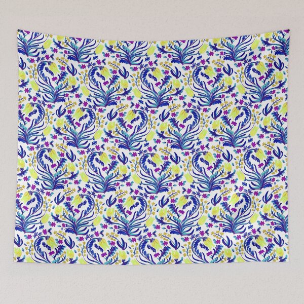 Item preview, Tropical flowers brush paint   designed and sold by letsgow8th.