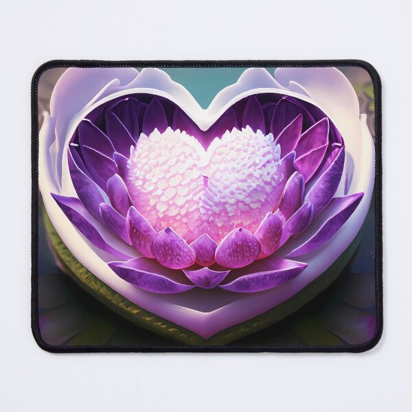 Item preview, Captivating Purple Lotus Heart Flower 03 designed and sold by cuzzler.