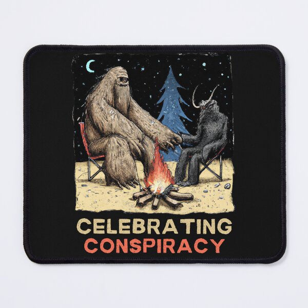 Item preview, Celebrating Conspiracy Bigfoot and Mothman designed and sold by soulfulprintss8.