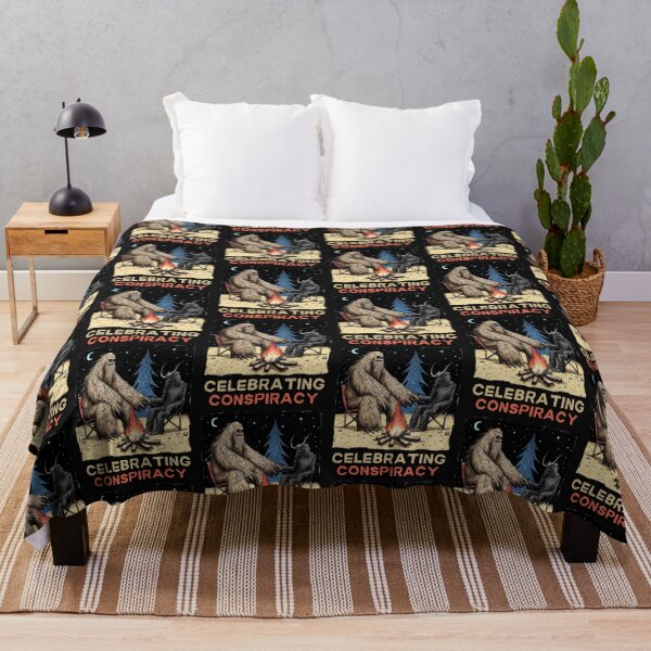 Item preview, Celebrating Conspiracy Bigfoot and Mothman designed and sold by soulfulprintss8.