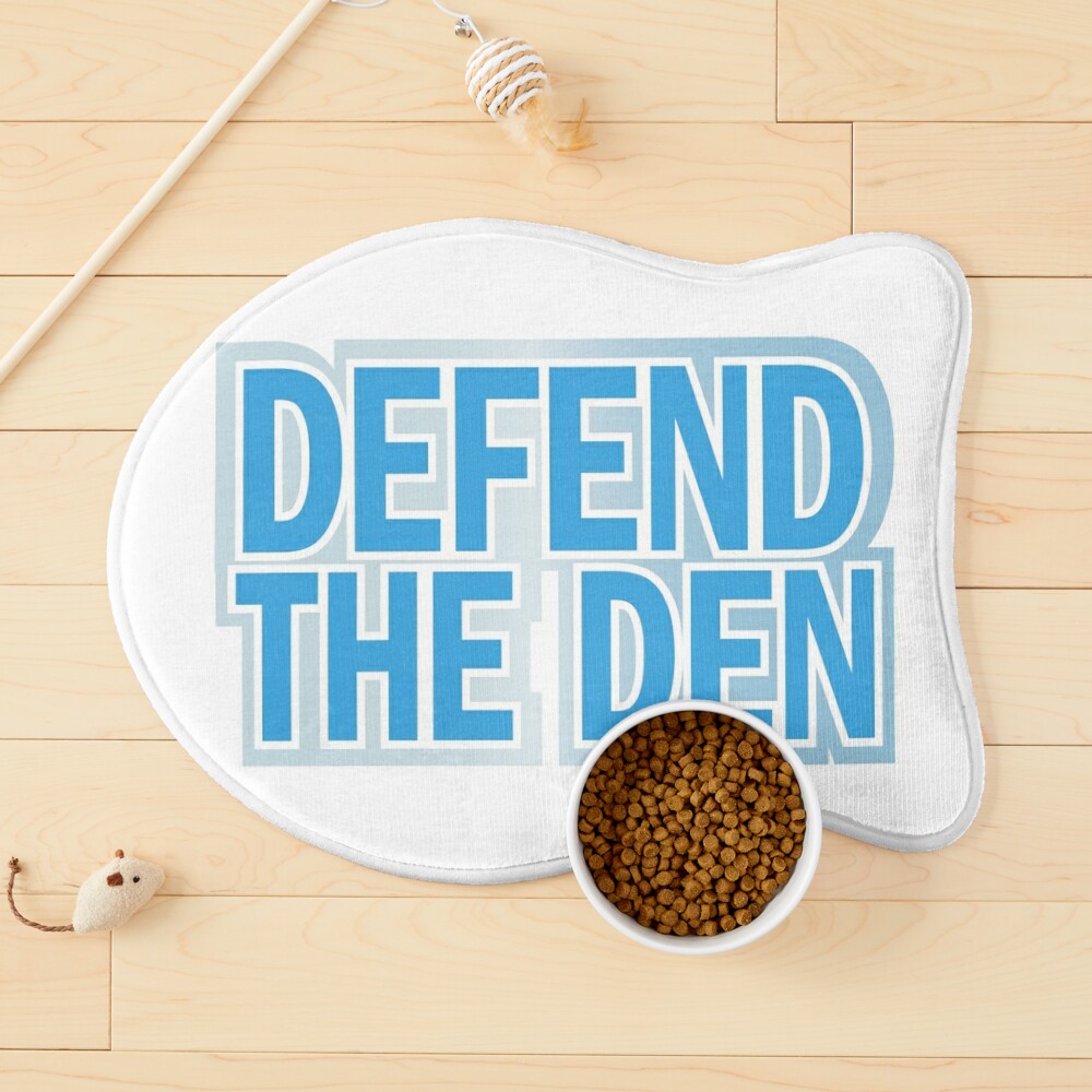 DETROIT LIONS DEFEND THE DEN SLOGAN ALL SURFACE DECAL REMOVABLE 6X6  WINCRAFT