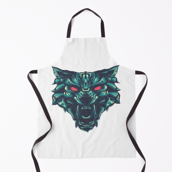 Item preview, blue wolf red eyes illustration savages animals designed and sold by TYTOS-SHOP.