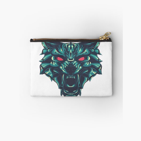 Item preview, blue wolf red eyes illustration savages animals designed and sold by TYTOS-SHOP.